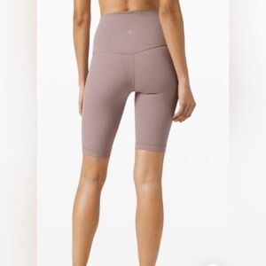 Lululemon Align Super High Rise Biker Short 10" Violet Verbena Woman’s Size 2